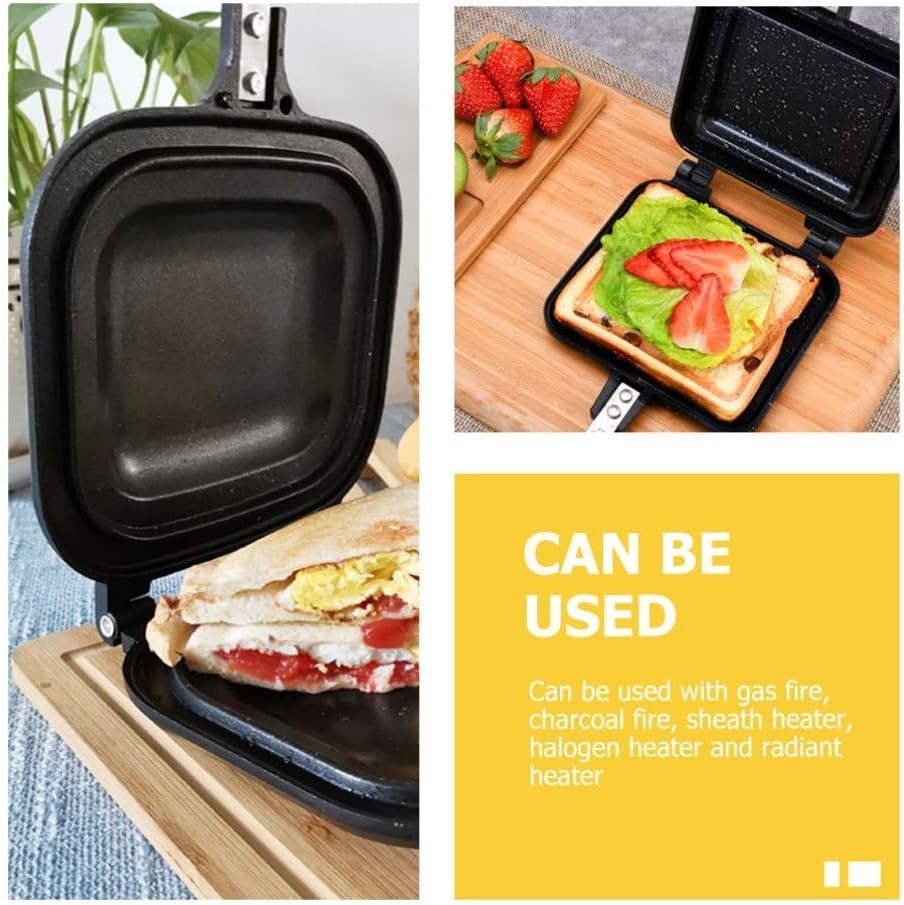 Double - Sided Non - Stick Sandwich & Grill Pan for Breakfast Eggs - Kwikley