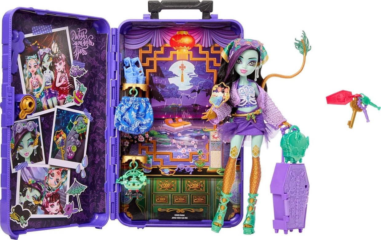 Dragon Fashion Doll Travel Playset Suitcase 19+ Surprises - Kwikley