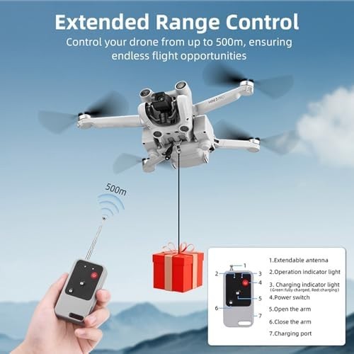 Drone Airdrop System for Mini 3 Pro Mini 3 Payload Release 100g Load Fast Charge - Kwikley