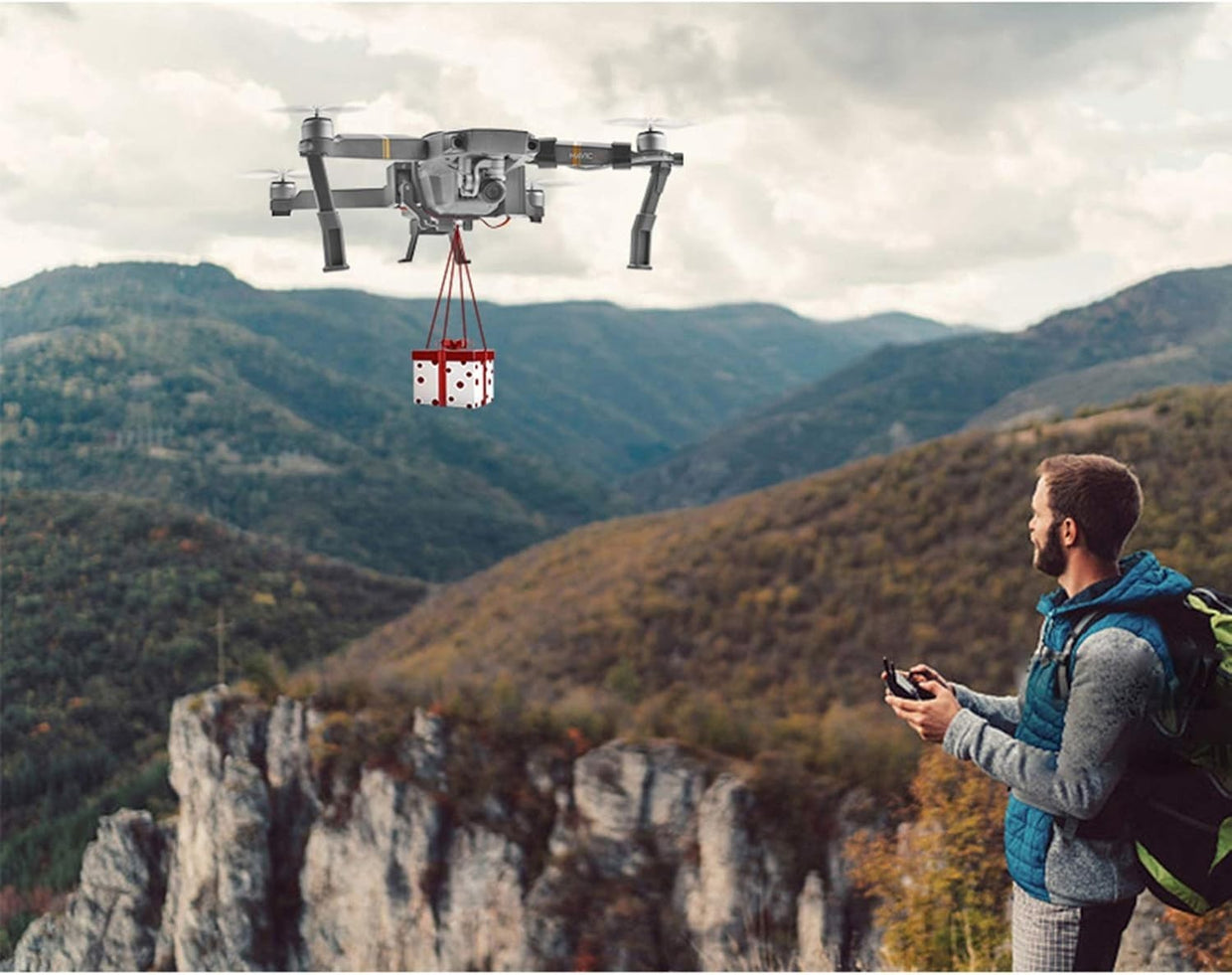 Drone Airdrop System & Landing Gear for DJI Mavic Pro – Payload Release - Kwikley