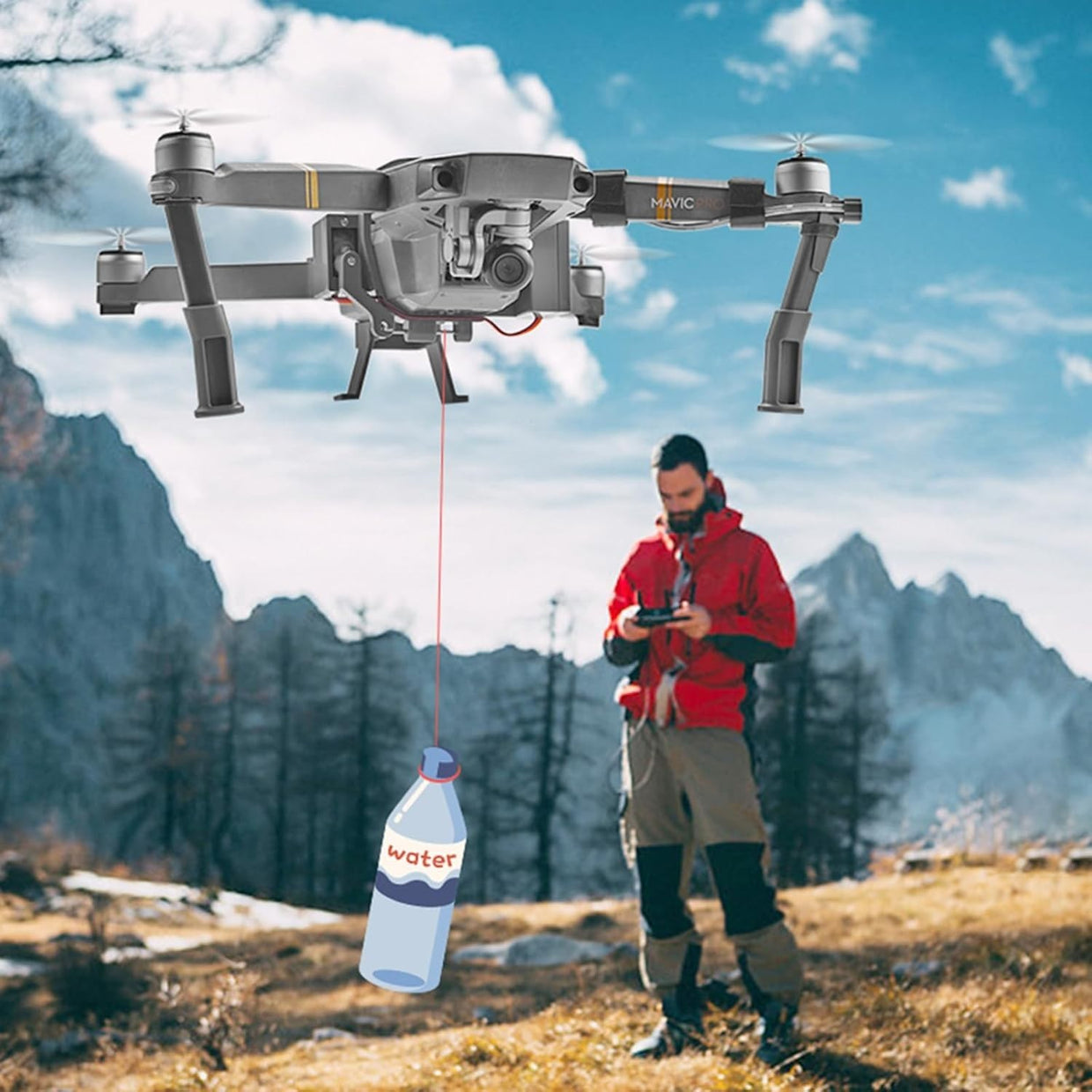 Drone Airdrop System & Landing Gear for DJI Mavic Pro – Payload Release - Kwikley