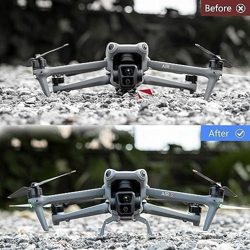 Drone Landing Gear & Propeller Guard Kit Quick Release Protection for Air 3 - Kwikley