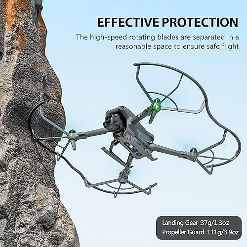 Drone Landing Gear & Propeller Guard Kit Quick Release Protection for Air 3 - Kwikley