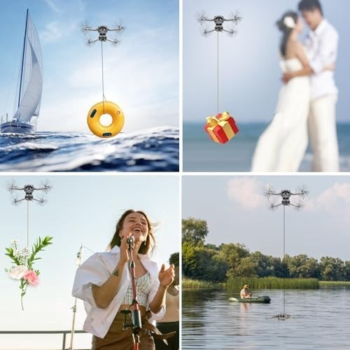 Drone Payload Drop System for Mini 3/4 Pro & Air 3 – Remote Drop Kit - Kwikley