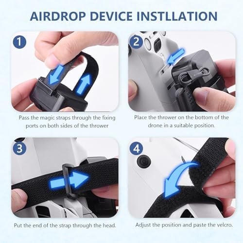 Drone Payload Drop System for Mini 3/4 Pro & Air 3 – Remote Drop Kit - Kwikley