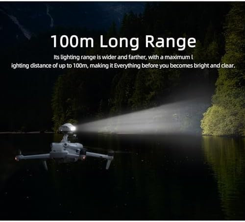 Drone Searchlight & Strobe Light with Mount for DJI Avata 2 + Camera Adapter - Kwikley