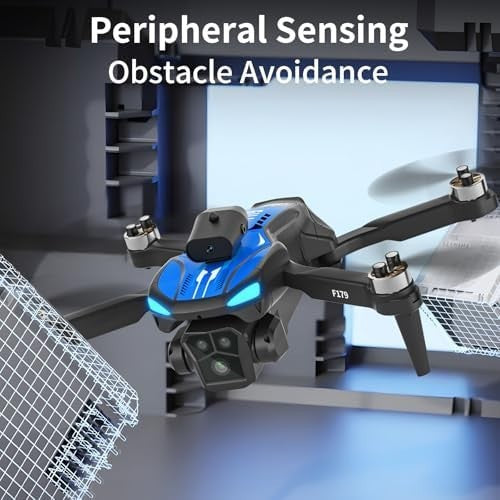 Drone with 1080P Camera Adults Beginners, LCD Screen, Obstacle Avoidance - Kwikley