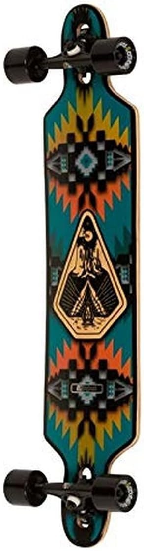 Drop - Through Longboard 40" × 9" Maple Deck Green 69mm Cruiser Wheels - Kwikley