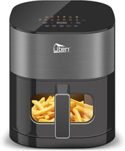 Dual Blaze Air Fryer 5.5L Grey Visual Window 14 Presets Color Screen Fast - Kwikley