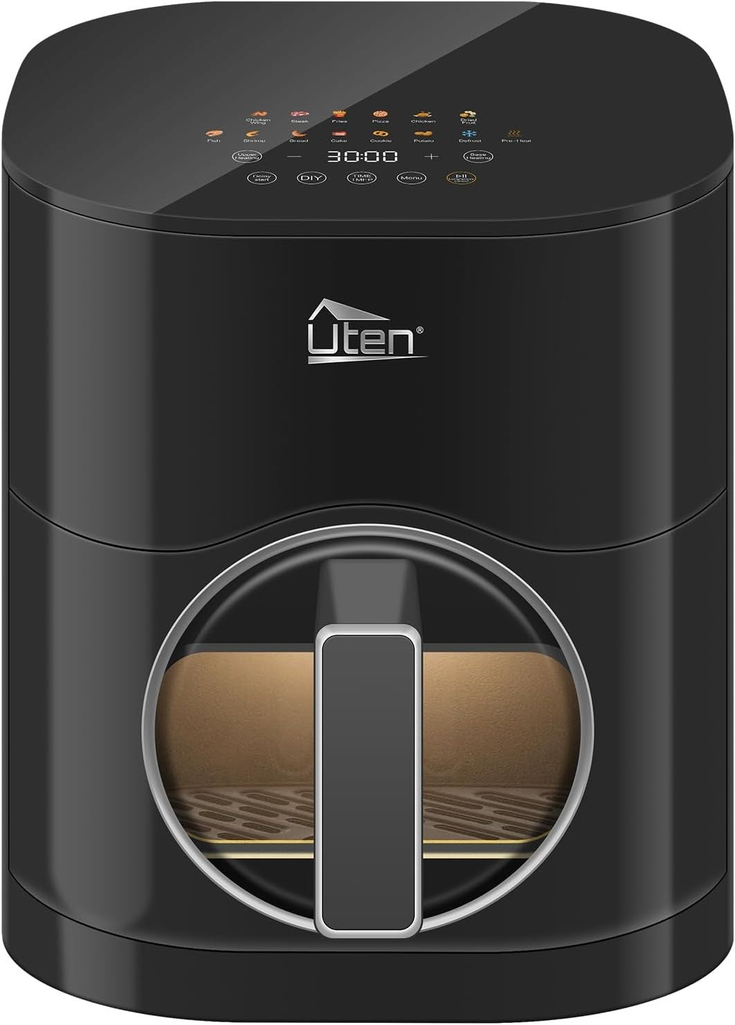 Dual Blaze Air Fryer 5.5L Visual Window Color Screen 14 Presets Fast Cooking - Kwikley