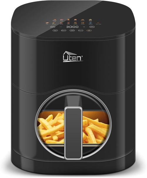 Dual Blaze Air Fryer 5.5L Visual Window Color Screen 14 Presets Fast Cooking - Kwikley
