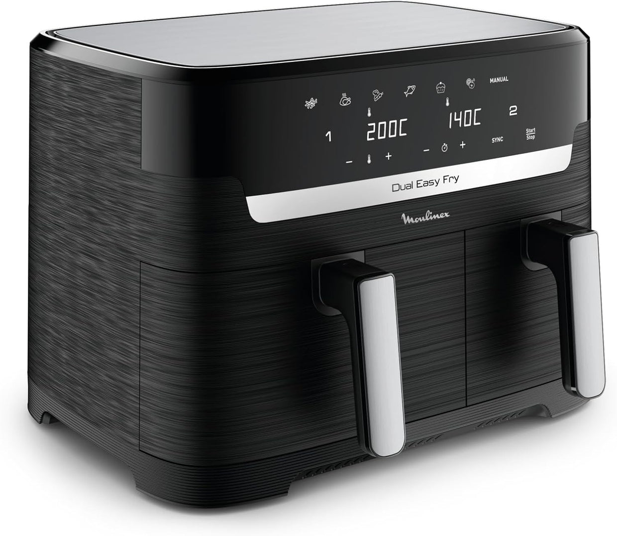 Dual Drawer Air Fryer 8.3L XXL Touch Screen 7 Programs Oil Free - Kwikley