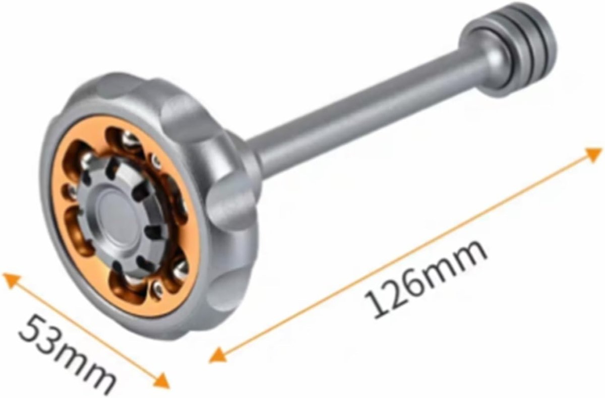 Dual Function Stainless Steel Fidget Slider Crisp Click Stress Relief EDC - Kwikley