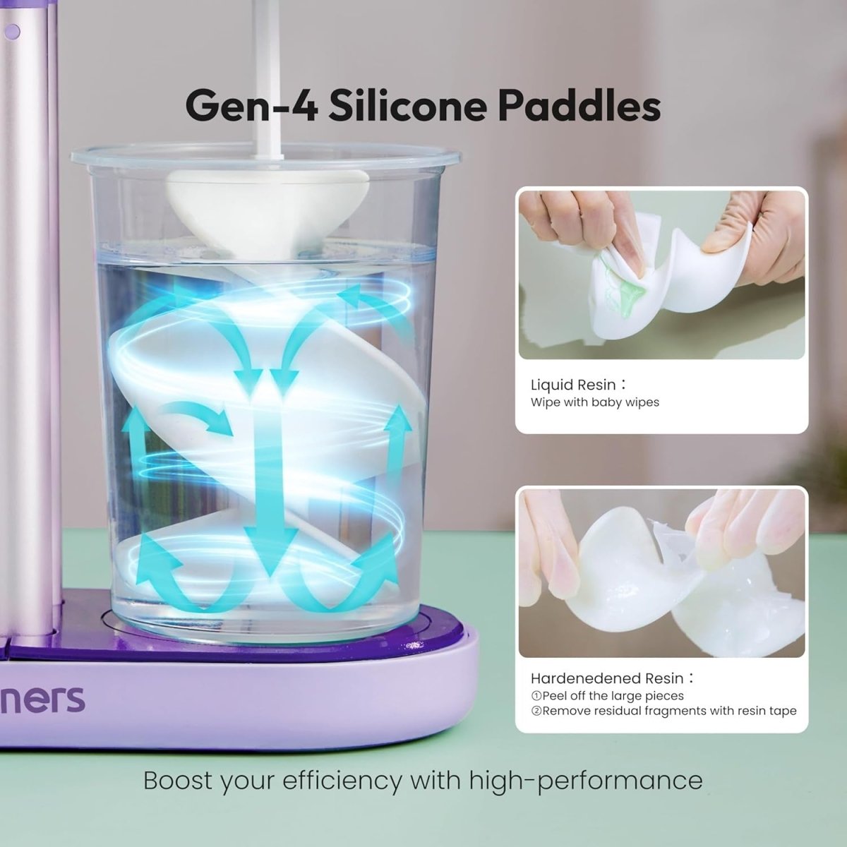 Dual Head Resin Mixer Electric Epoxy Silicone Paint Stirrer Bubble Free - Kwikley