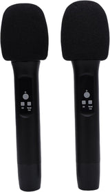 Dual Wireless Karaoke Microphones Bluetooth Rechargeable