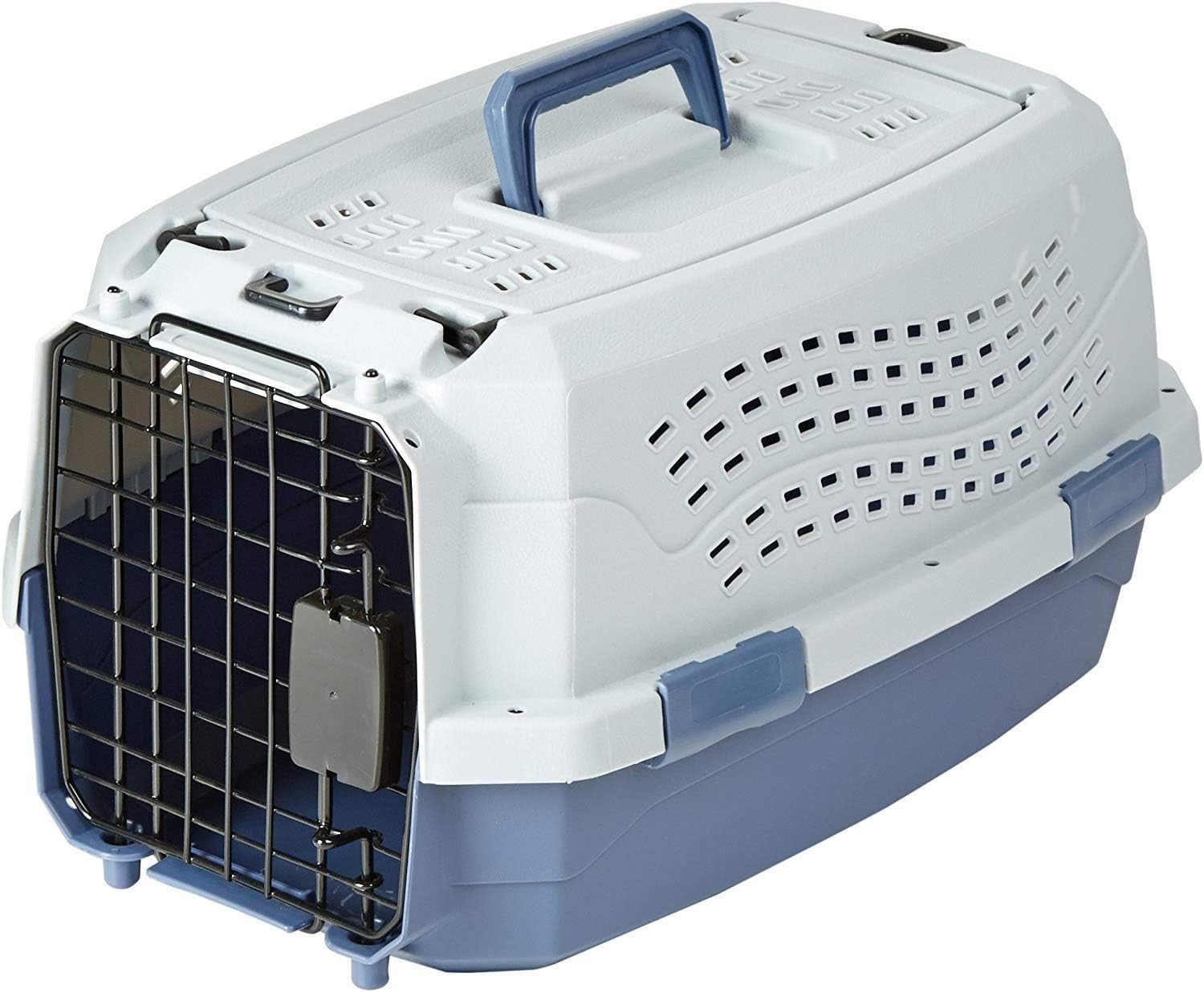 Durable Hard - Sided Pet Carrier with Two Doors & Top - Load 48x32x25 cm - Kwikley