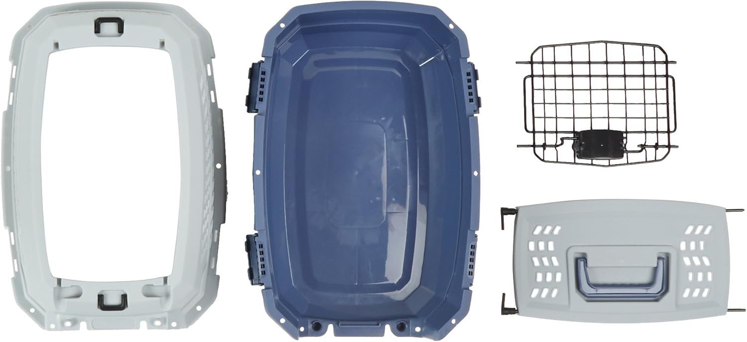 Durable Hard - Sided Pet Carrier with Two Doors & Top - Load 48x32x25 cm - Kwikley