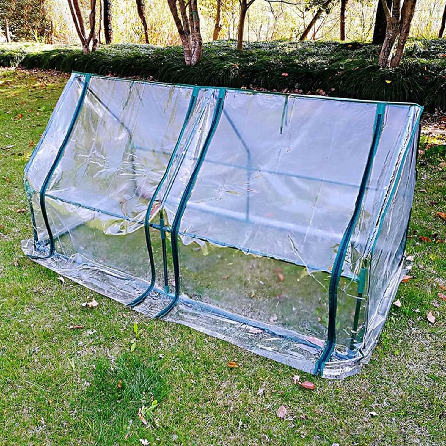 Durable PE Polytunnel Greenhouse Cover Roll - Up Door UV Protection 180x90x90cm - Kwikley