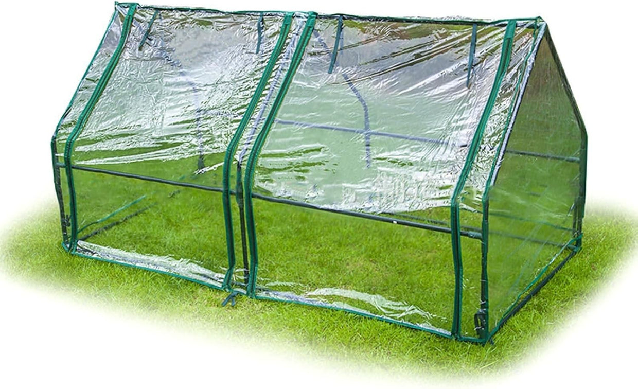 Durable PE Polytunnel Greenhouse Cover Roll - Up Door UV Protection 180x90x90cm - Kwikley