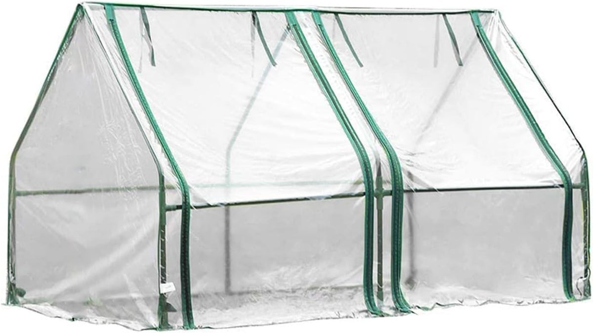 Durable PE Polytunnel Greenhouse Cover Roll - Up Door UV Protection 180x90x90cm - Kwikley