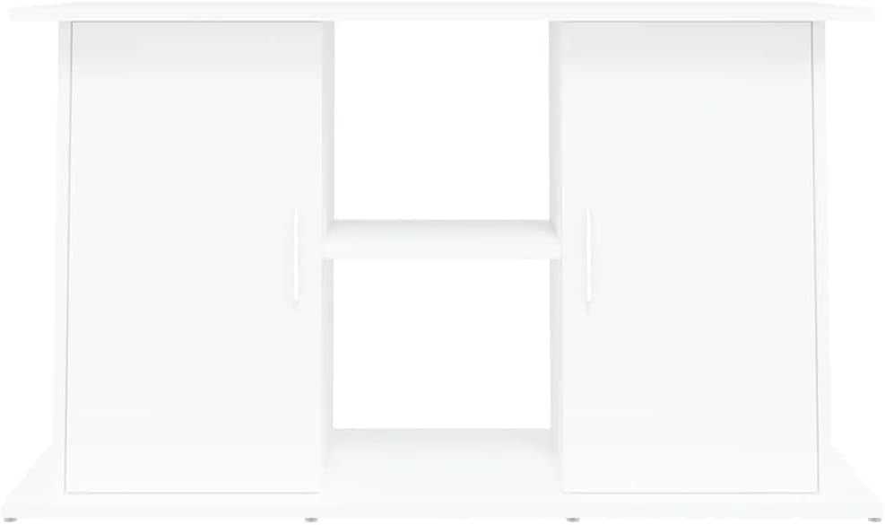 Durable White Aquarium Stand with Ample Storage 101x41x58cm - Kwikley