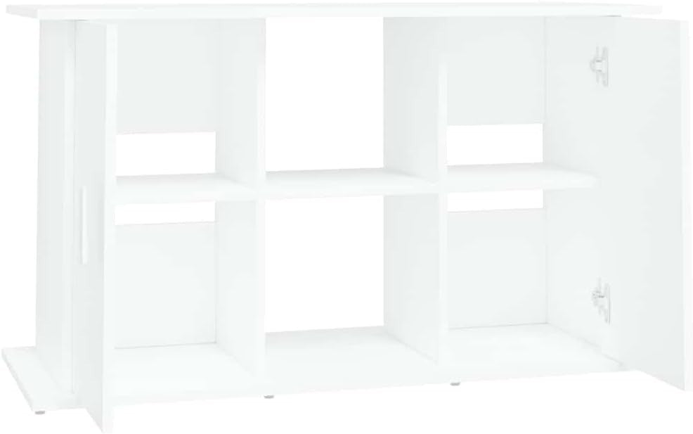 Durable White Aquarium Stand with Ample Storage 101x41x58cm - Kwikley