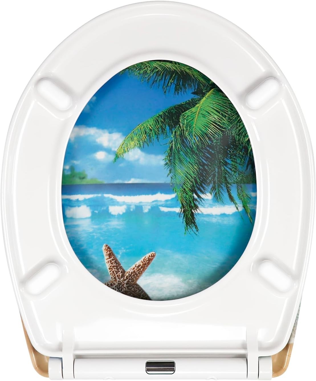 Duroplast Toilet Seat Quick Release Top Fix Colourful Patterns 45x37cm - Kwikley