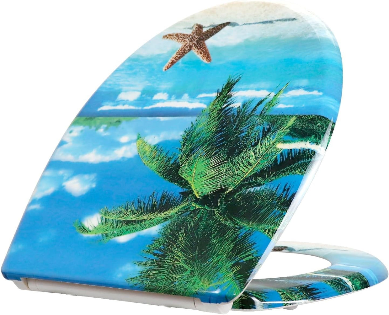 Duroplast Toilet Seat Quick Release Top Fix Colourful Patterns 45x37cm - Kwikley
