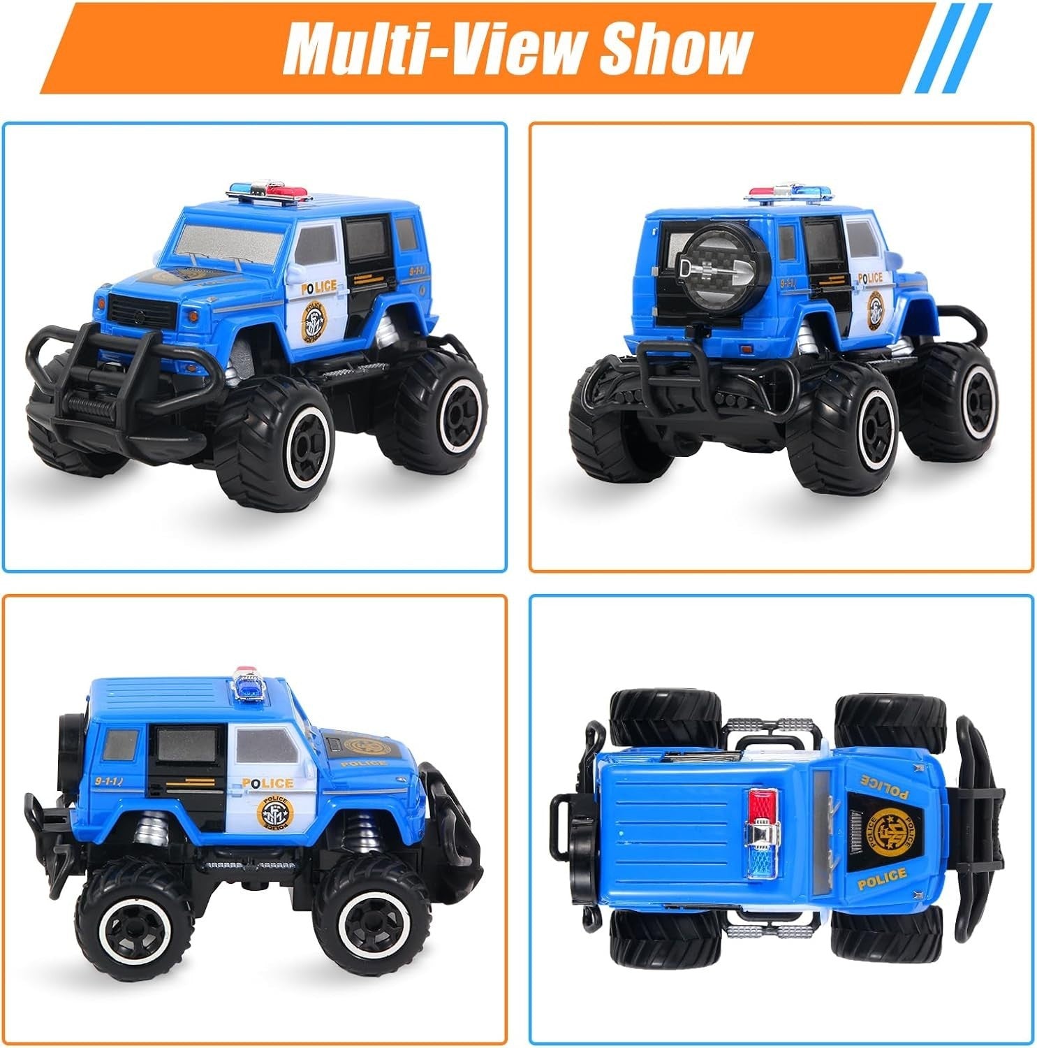 Easy Control Remote Car Toy for Kids Ages 3–8, Durable Off - Road Gift with Lights - Kwikley