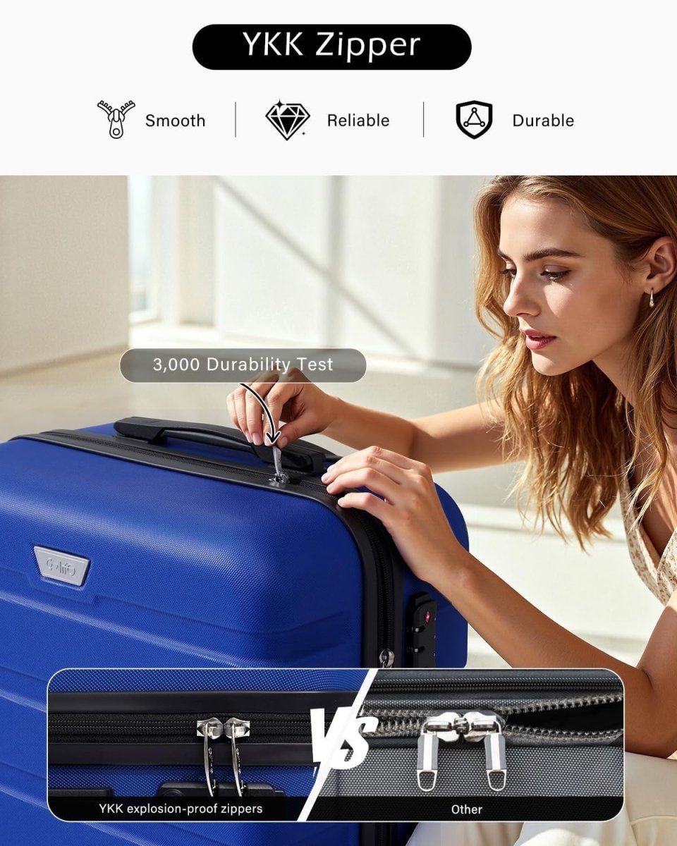 EasyJet Cabin Luggage 20in Hard Shell Carry On TSA Lock Quiet Wheels - Kwikley