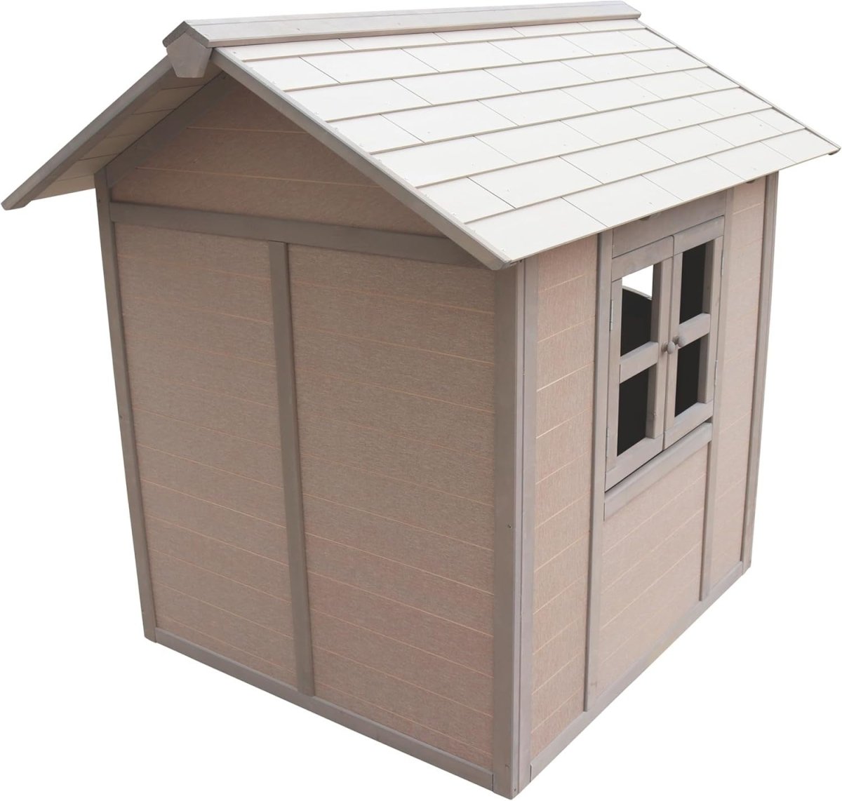 Eco Wooden Kids Playhouse Outdoor Garden w Letterbox Window - Kwikley