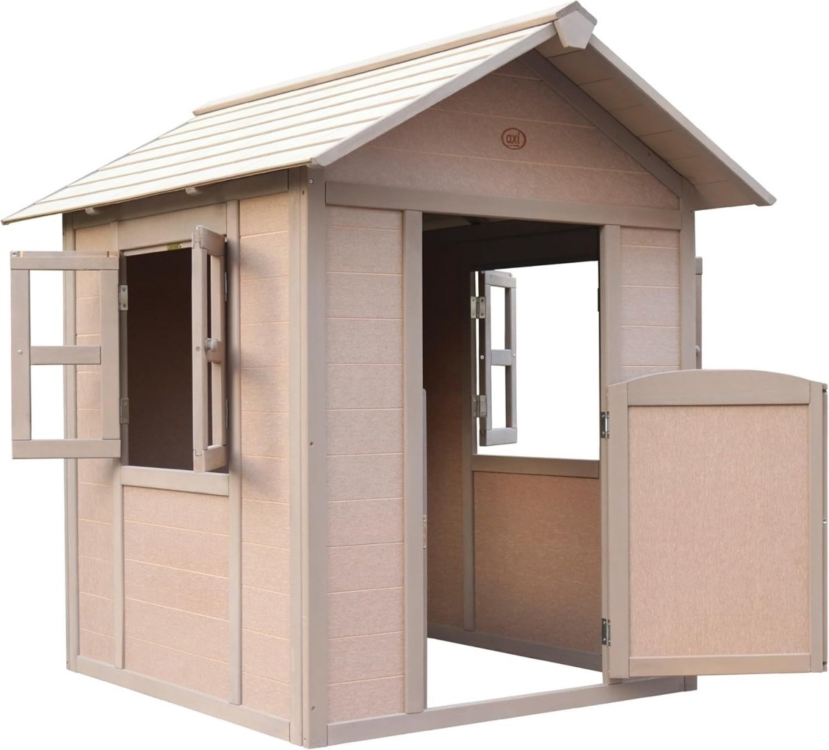 Eco Wooden Kids Playhouse Outdoor Garden w Letterbox Window - Kwikley