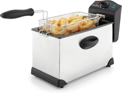 Electric Deep Fryer 3.5L Family Size 2000W Adjustable Temp Window - Kwikley