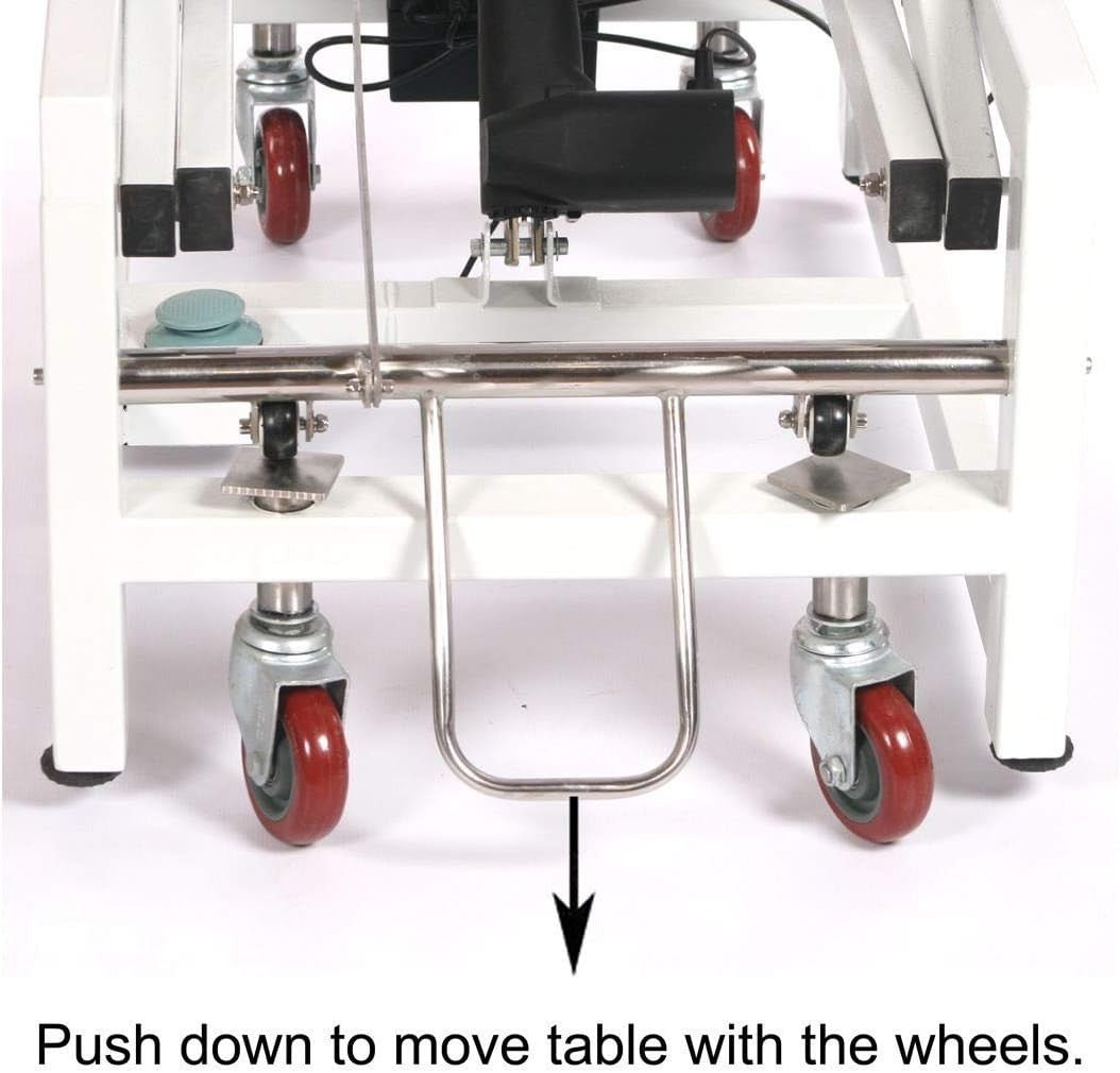 Electric Dog Grooming Table Adjustable Height Mobile Wheels Non Slip Top - Kwikley