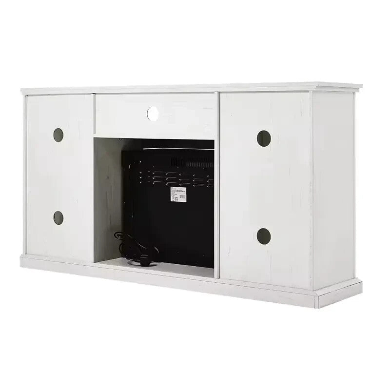 Electric Fireplace TV Stand 150cm Heater Cabinet with Storage & Remote - Kwikley