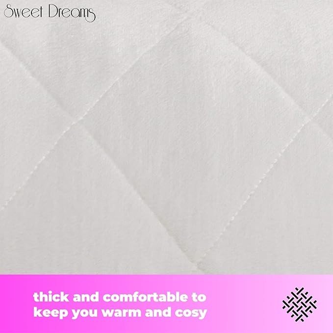 Electric Heated Single Underblanket Plush Fitted 9 Heat Timer Washable - Kwikley