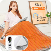Electric Heated Throw Blanket 10 Heat Levels Auto Off LED 180x130cm - Kwikley
