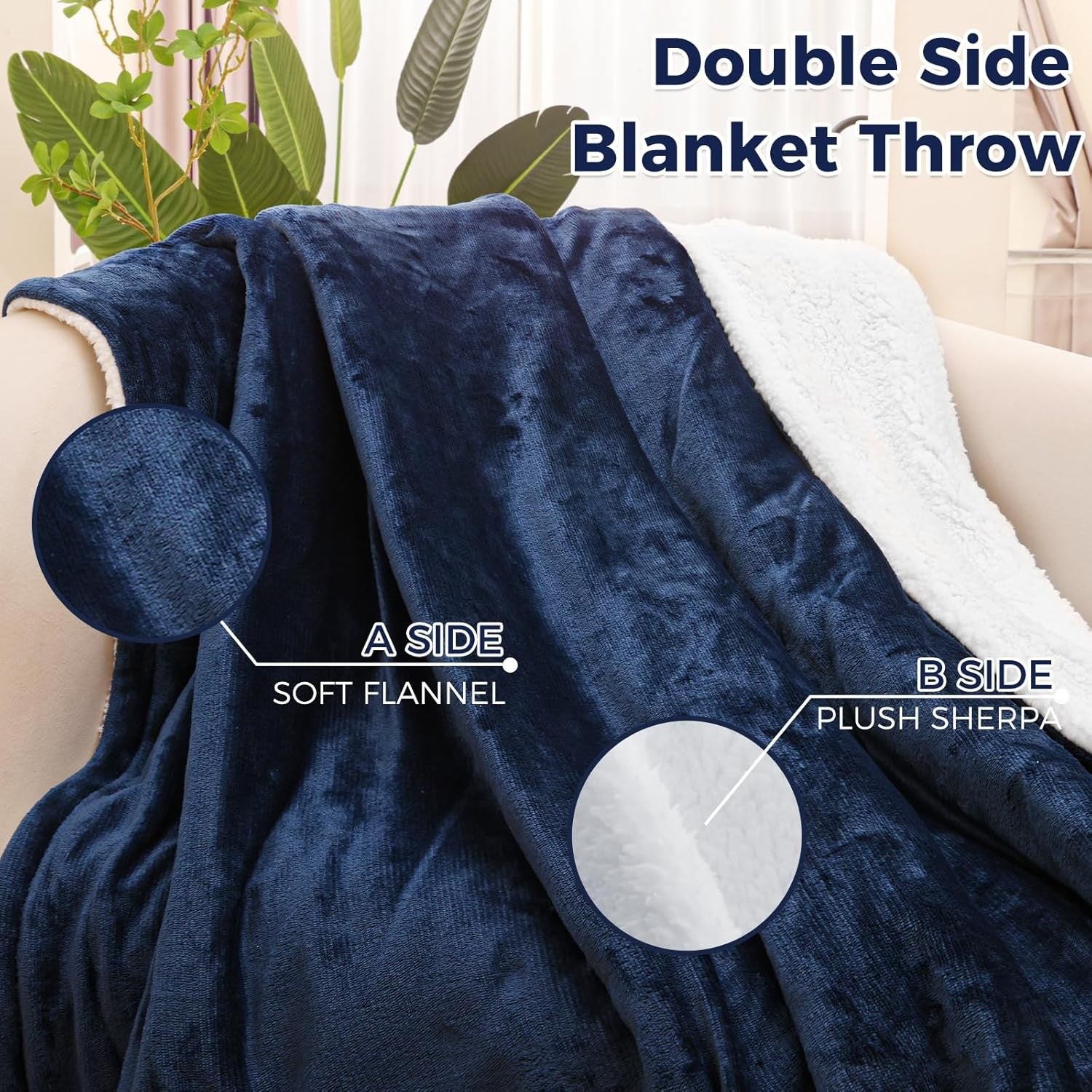 Electric Heated Throw Blanket 10 Heat Levels Auto Washable 160x130cm - Kwikley