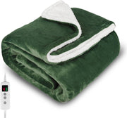 Electric Heated Throw Blanket 10 Heat Levels Off Washable 160x130cm - Kwikley