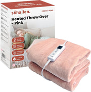 Electric Heated Throw Blanket 120x160cm Soft Fleece 10 Heat Timer - Kwikley