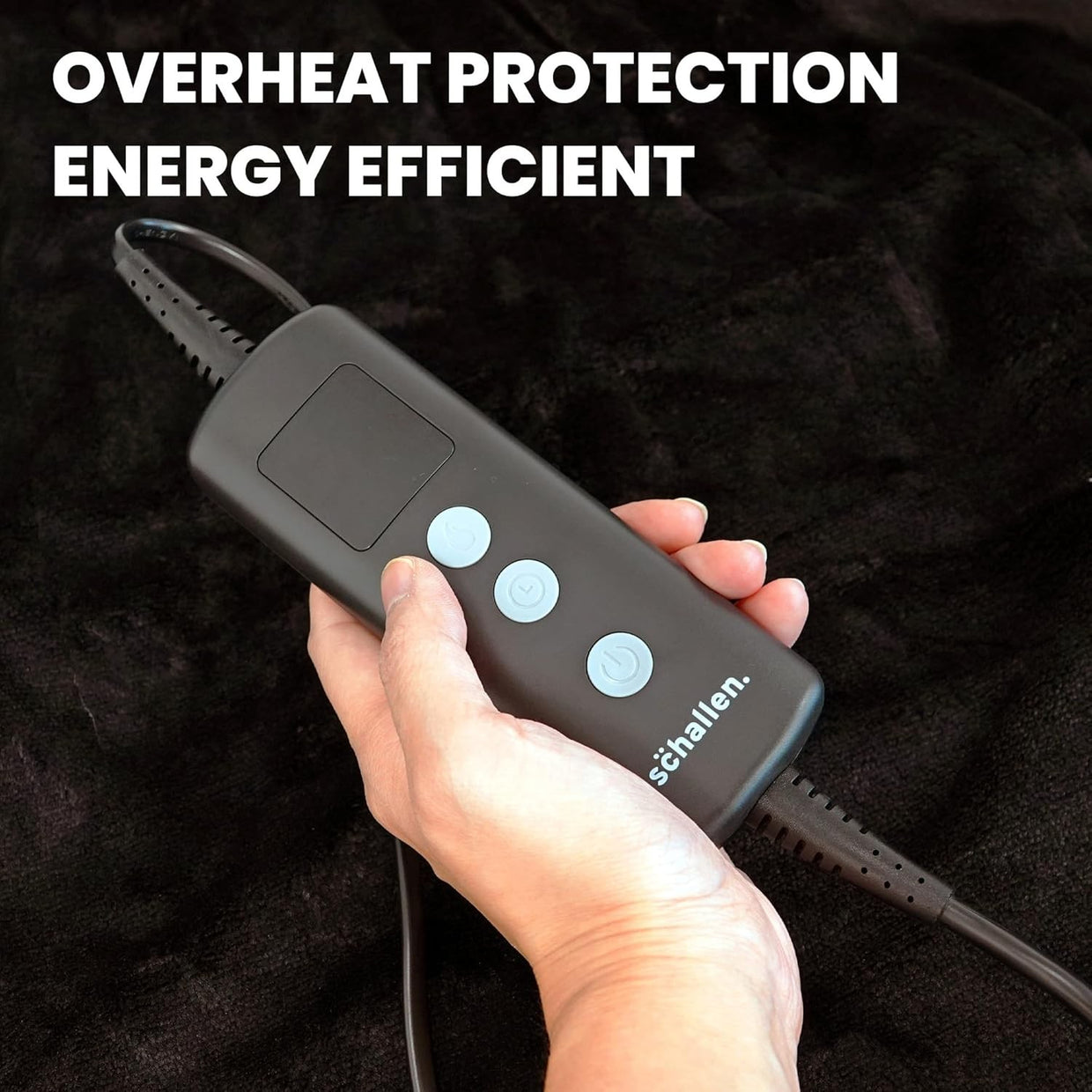 Electric Heated Throw Blanket 120x160cm Soft Fleece Timer 10 Heat Setting - Kwikley