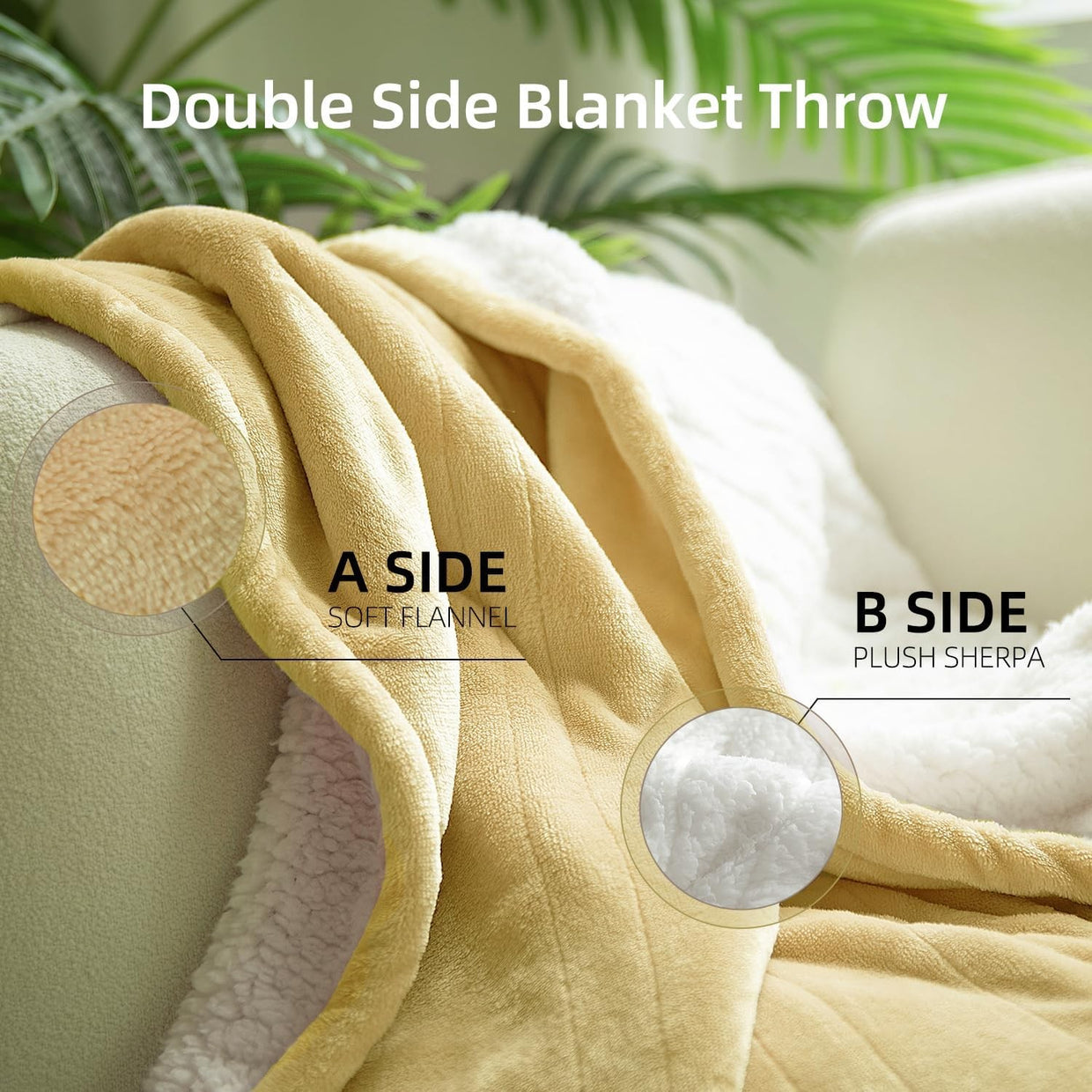 Electric Heated Throw Blanket 130x160cm Plush 6 Heat Auto Shut Off Washable - Kwikley