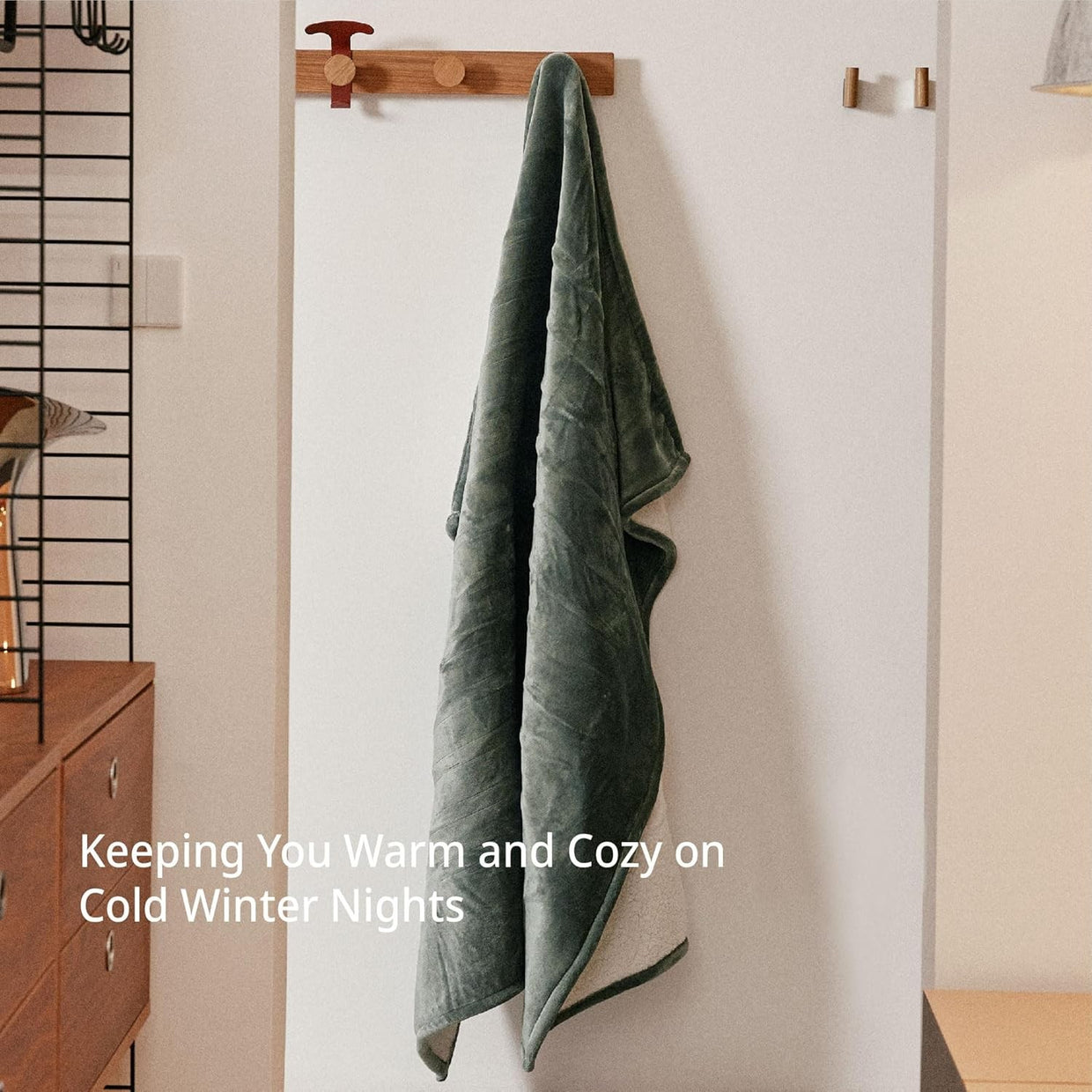 Electric Heated Throw Blanket 130x160cm Plush 6 Heat Shut Off Washable - Kwikley