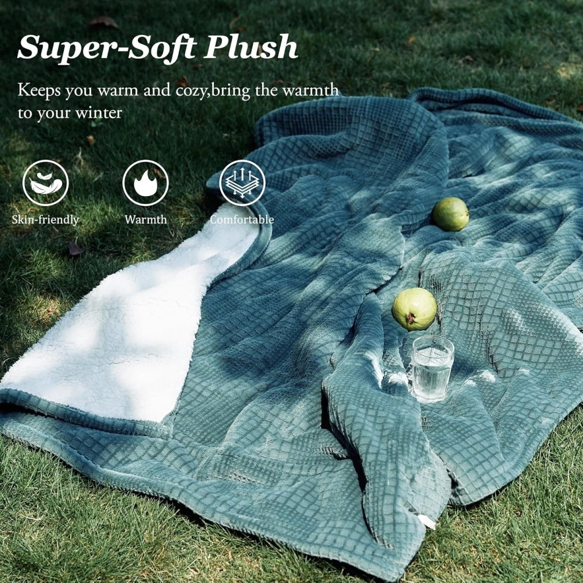 Electric Heated Throw Blanket 130x180cm 9 Heat Timer Washable - Kwikley