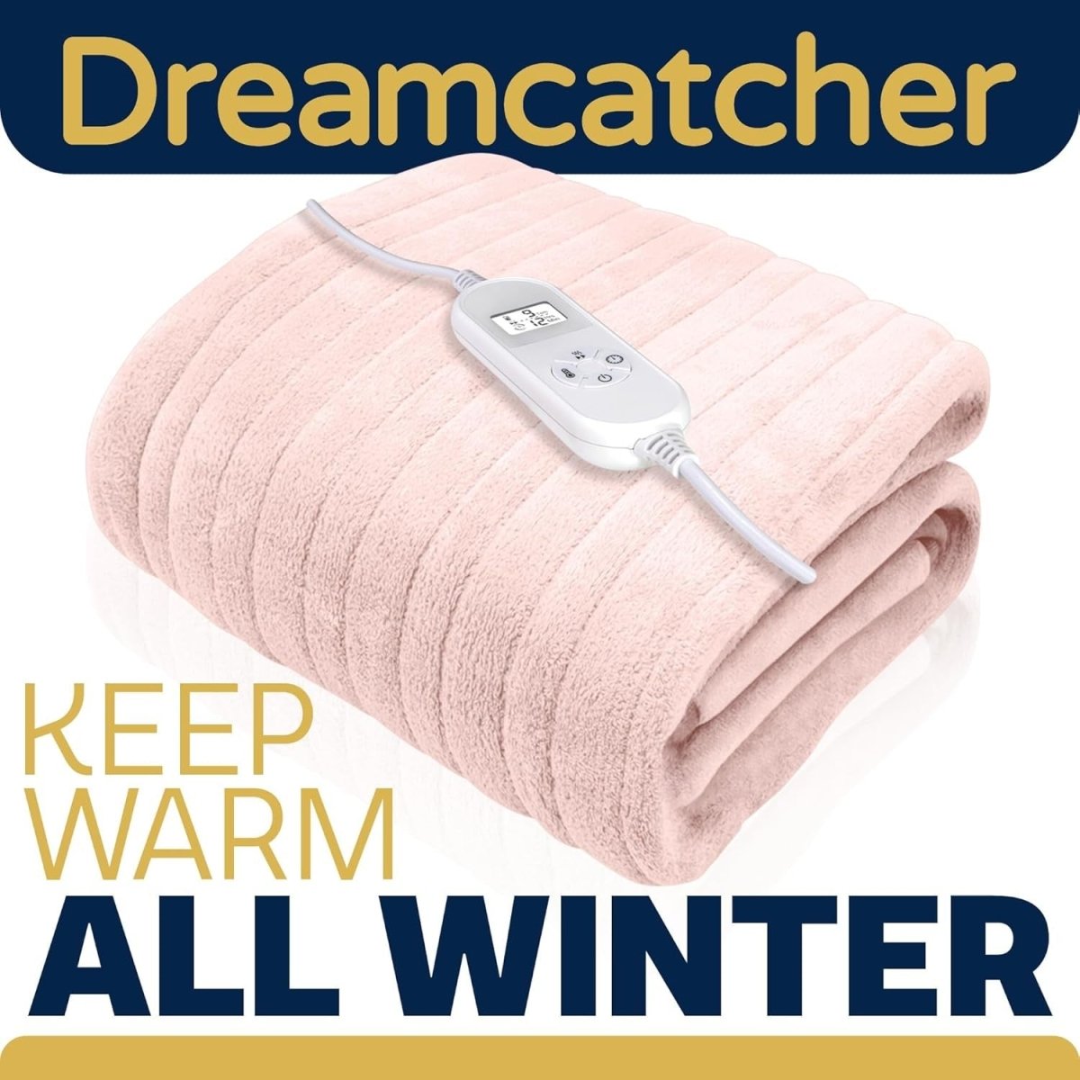 Electric Heated Throw Blanket 160x120cm Soft Fleece 9 Heat Washable - Kwikley
