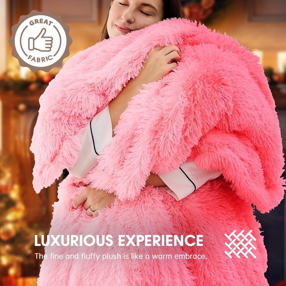 Electric Heated Throw Blanket Faux Fur Sherpa 10 Heat Fast Warm 50x60 - Kwikley
