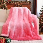 Electric Heated Throw Blanket Faux Fur Sherpa 10 Heat Fast Warm 50x60 - Kwikley