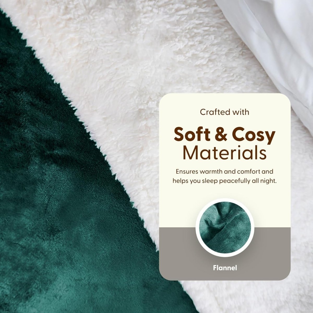 Electric Heated Throw Blanket Large Sherpa Fleece 9 Heat Settings Timer - Kwikley