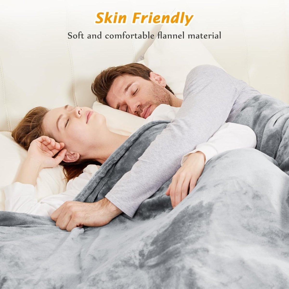 Electric Heated Throw Blanket XXL Fast Heat 10 Levels Sherpa 200x180cm - Kwikley