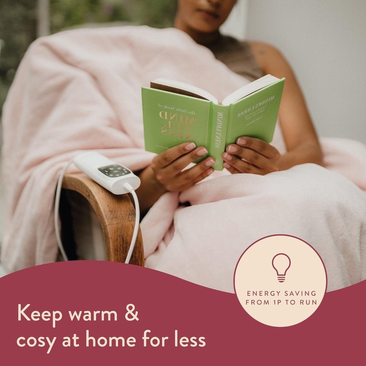 Electric Heated Throw Fast Heat 6 Settings Timer Washable Plush - Kwikley